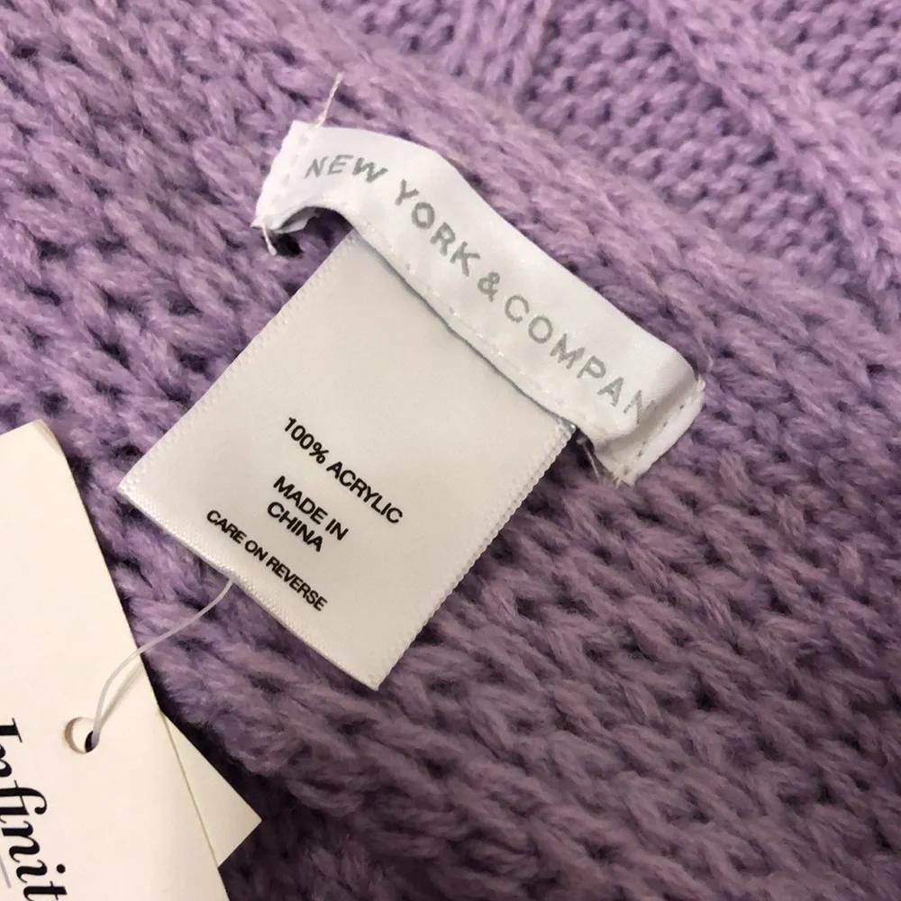 New York & Company lilac infinity scarf